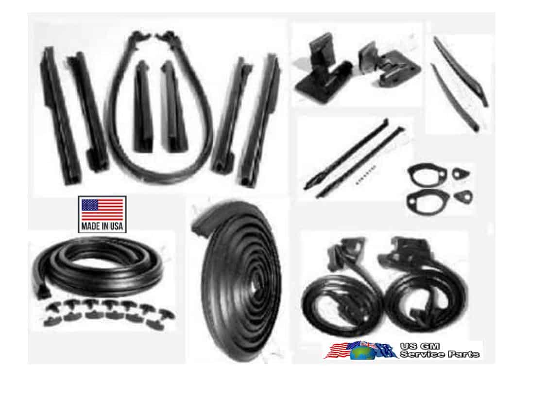 Weather Seal Kit: 68-72A GTO/Chevelle - Conv. - Stage 3